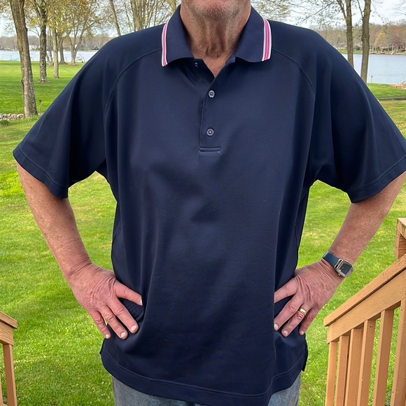 FootJoy blue stretch polo L - Picture 2 of 8